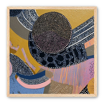 Ochre Ground with Layered Discs