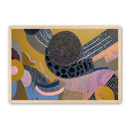Ochre Ground with Layered Discs