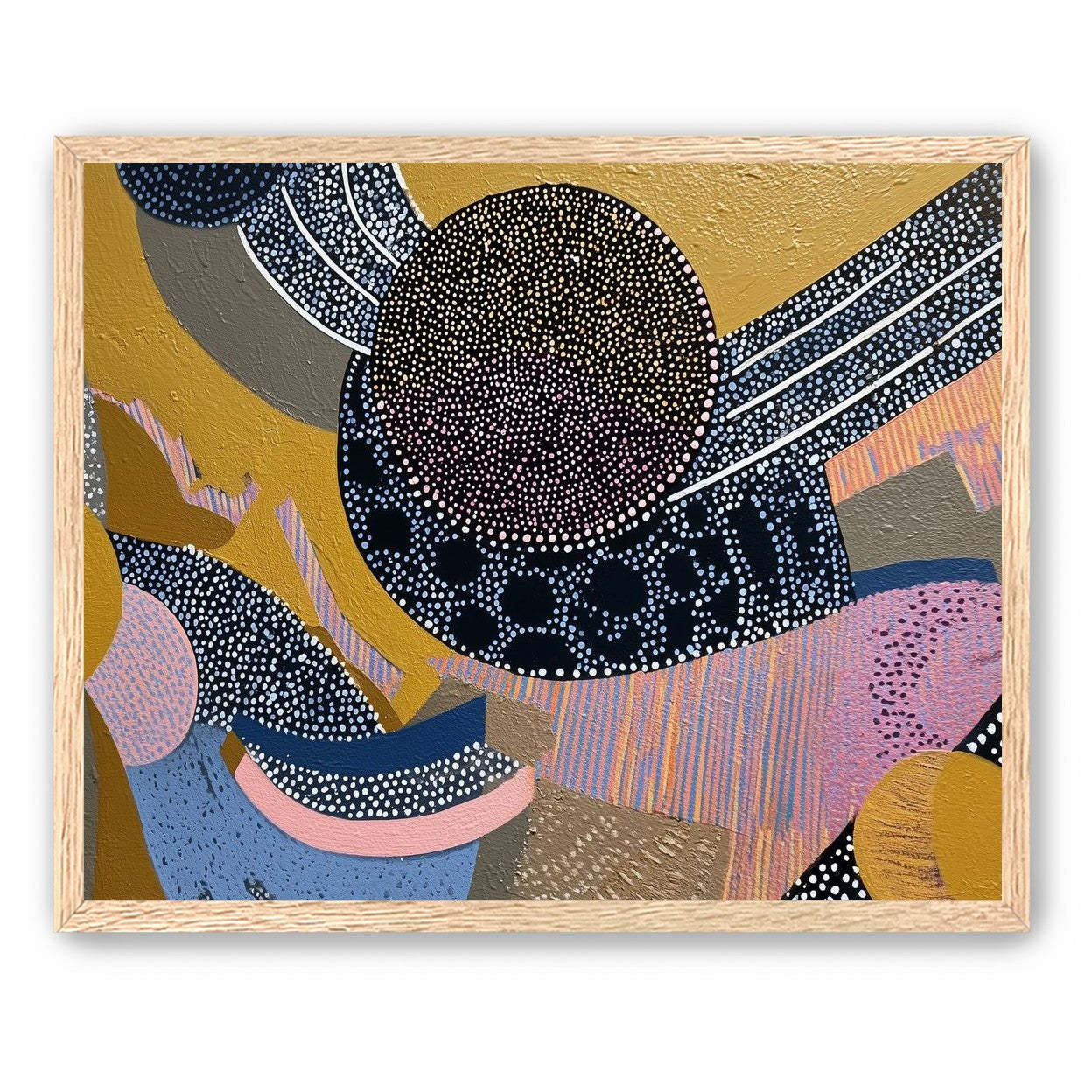 Ochre Ground with Layered Discs