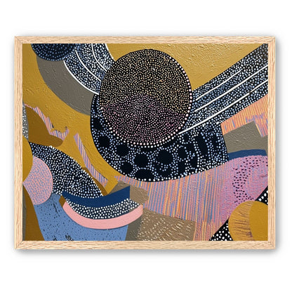 Ochre Ground with Layered Discs