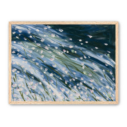 Flowers in a blue rush