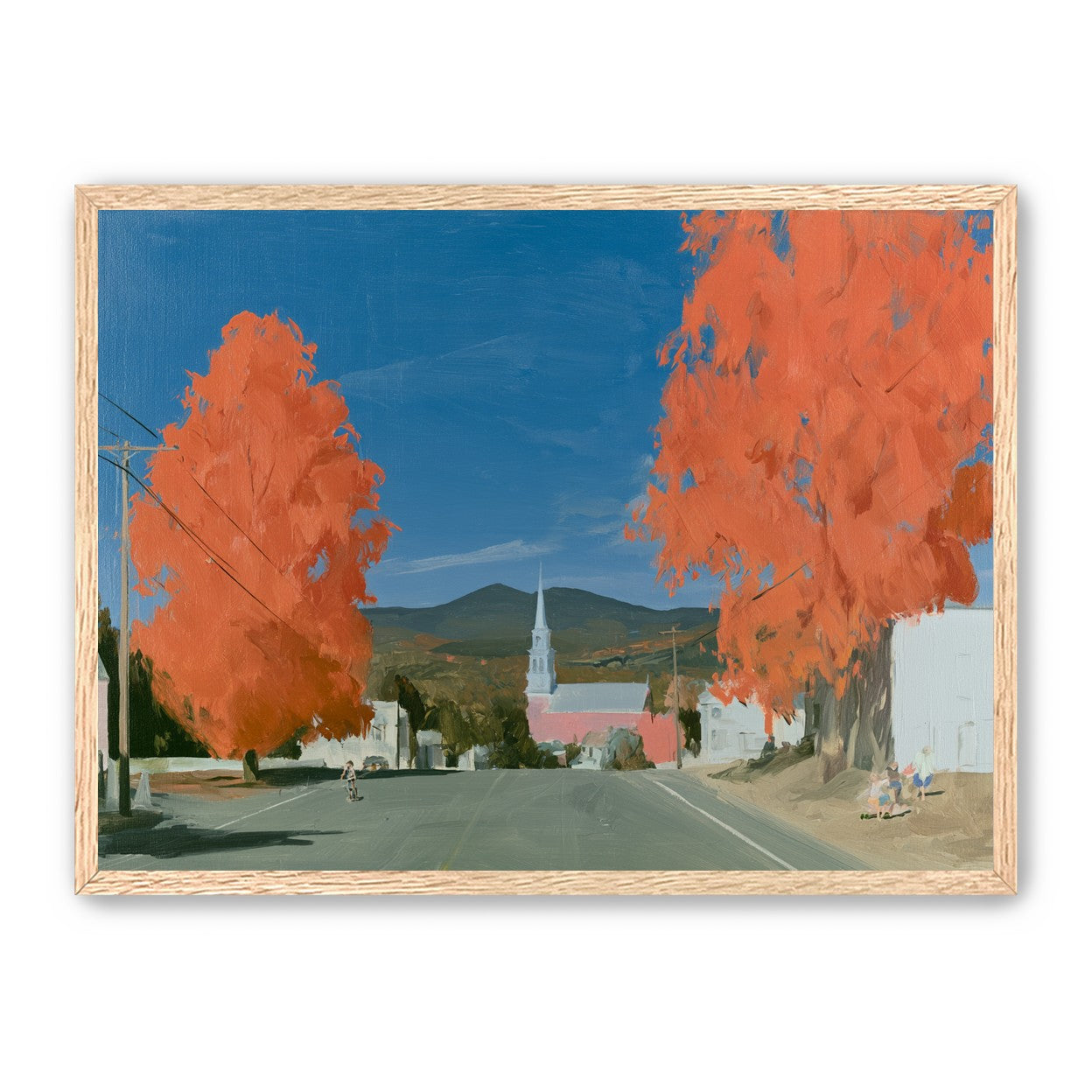 Orange trees over the steeple road