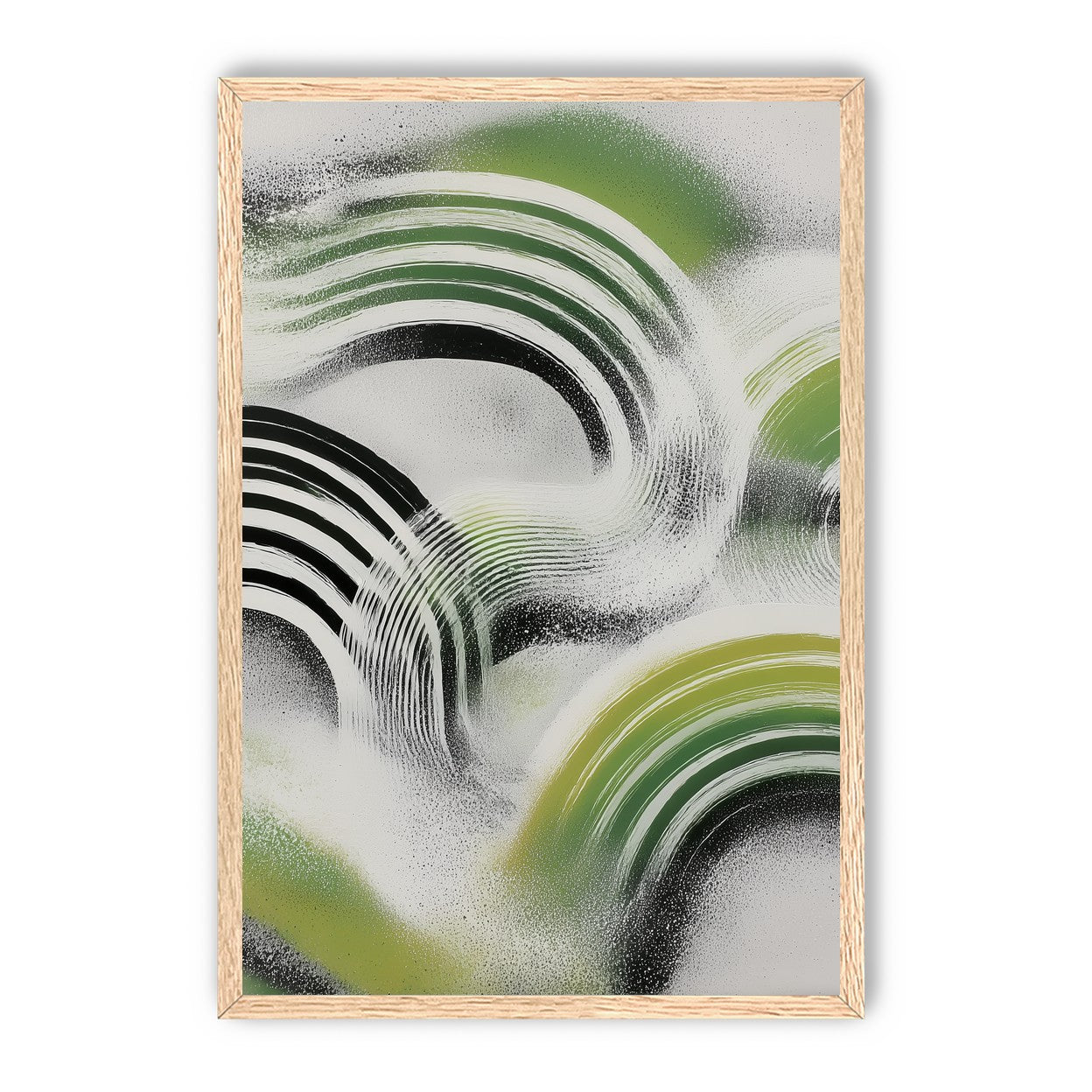 Green arcs across the haze