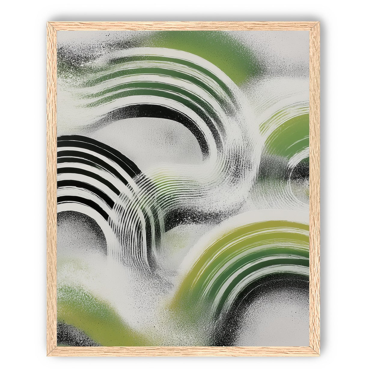 Green arcs across the haze