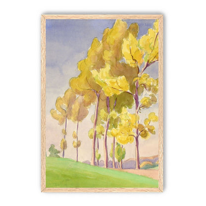 Yellow crowns on the hill