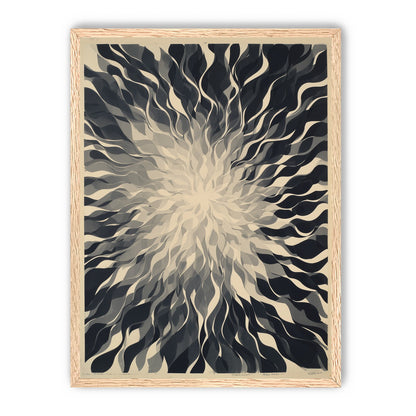 Pale center in black sweep