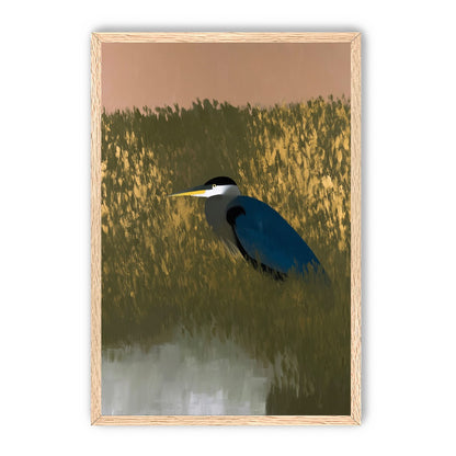 Heron among the reeds