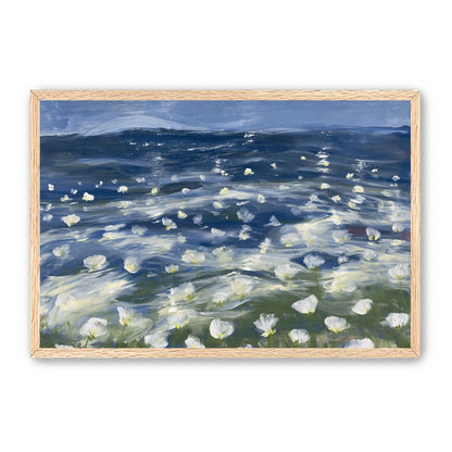 White flowers under blue sky
