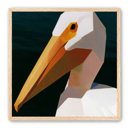 The beak cuts the dark