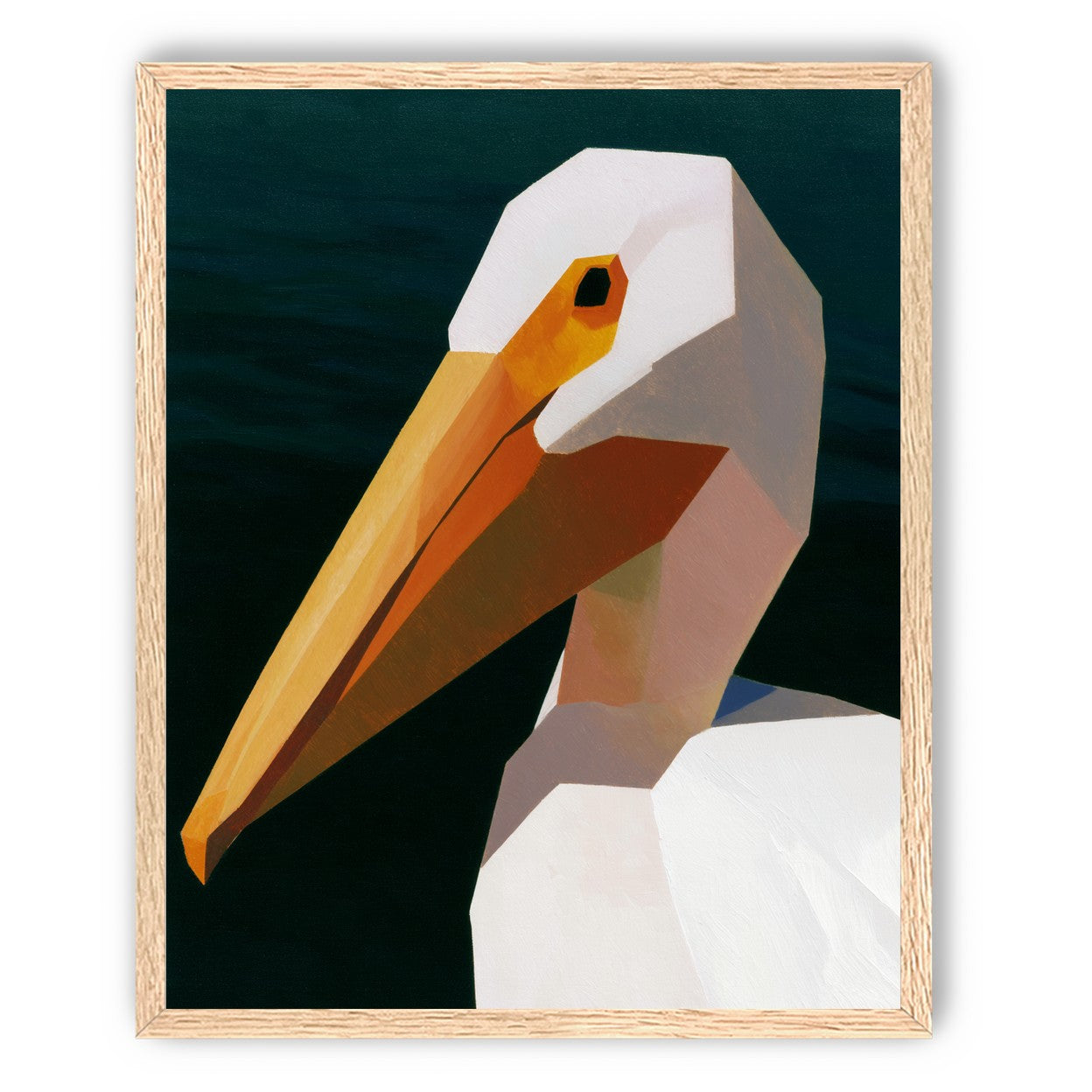 The beak cuts the dark