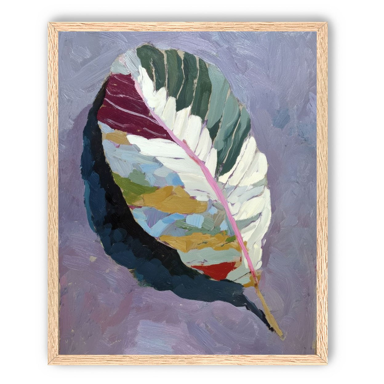 Leaf Form with Divided Color