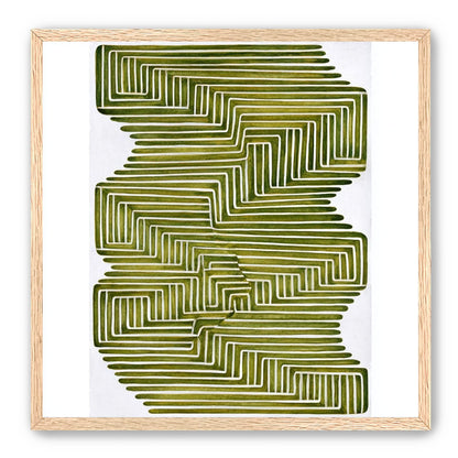Olive bands in white quiet