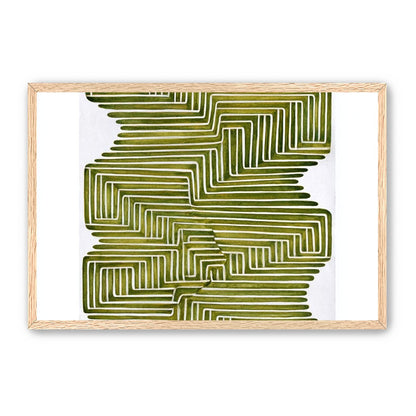Olive bands in white quiet