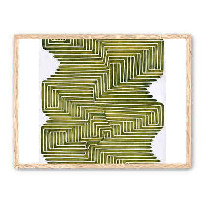 Olive bands in white quiet