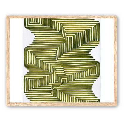 Olive bands in white quiet