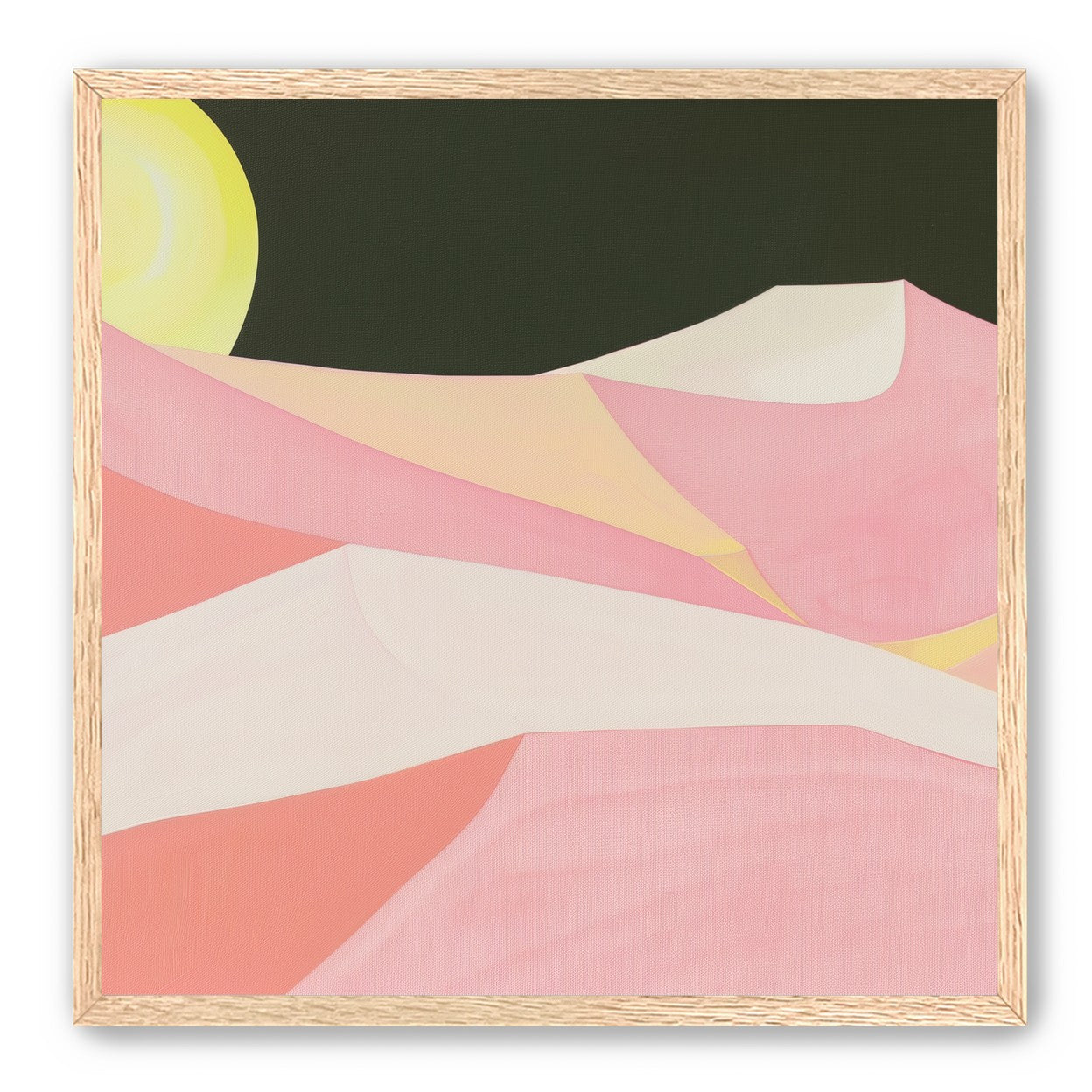 Sun over folded dunes
