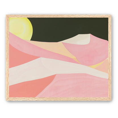 Sun over folded dunes