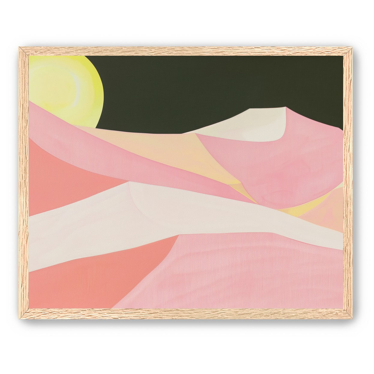 Sun over folded dunes