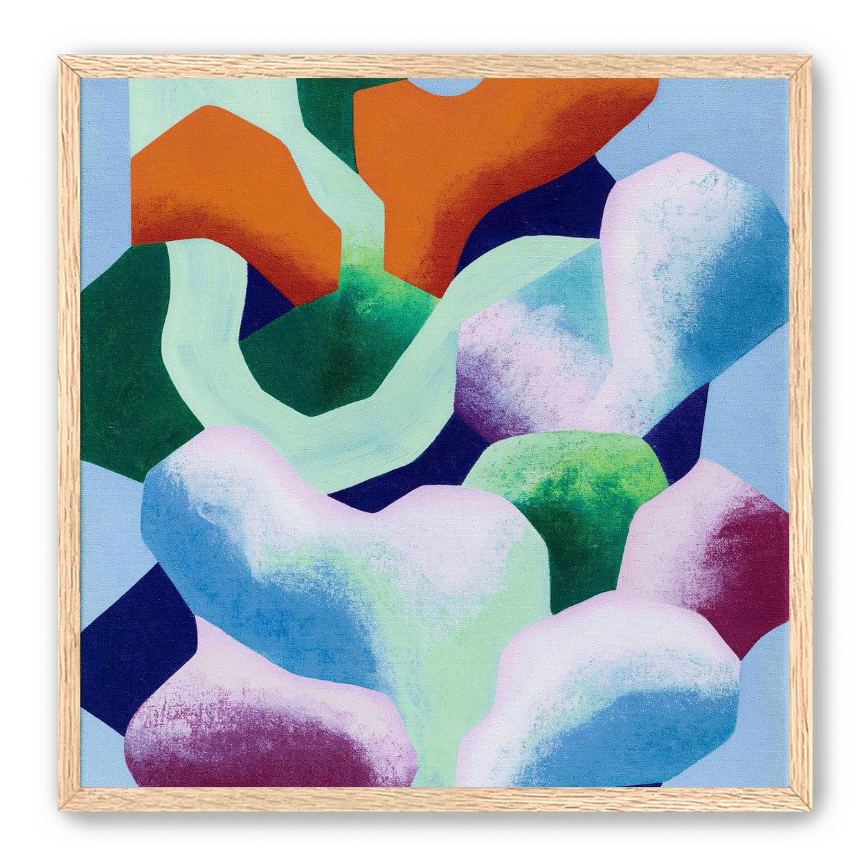 Soft edged color blocks