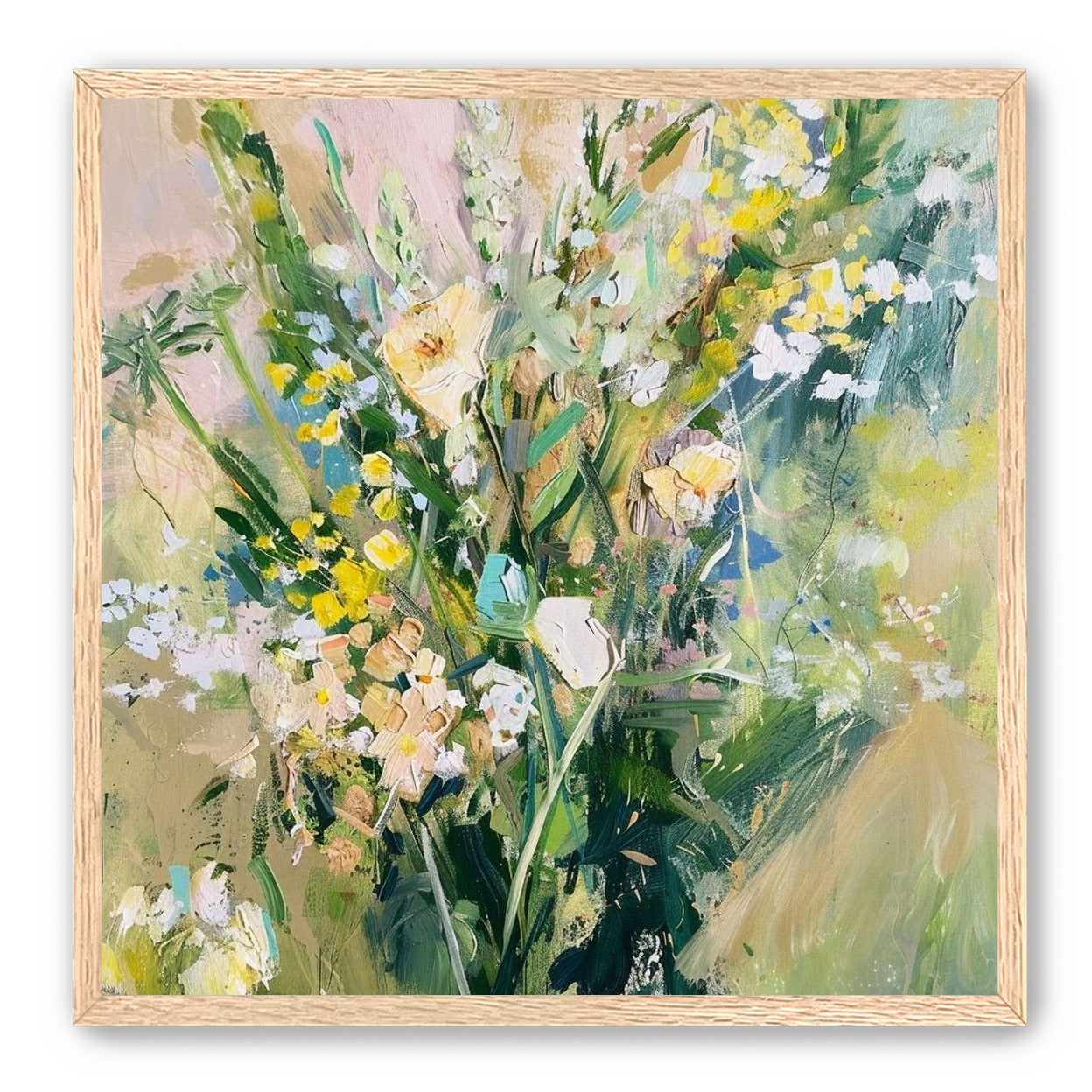Wildflowers leaning into light