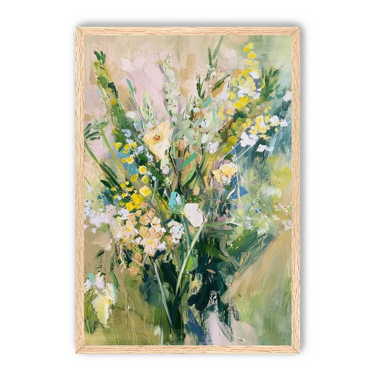 Wildflowers leaning into light