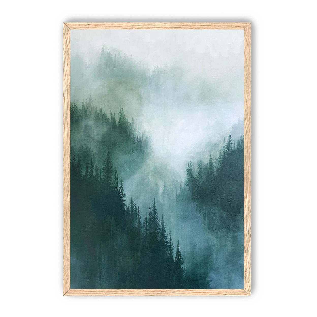 Mist caught in the pines