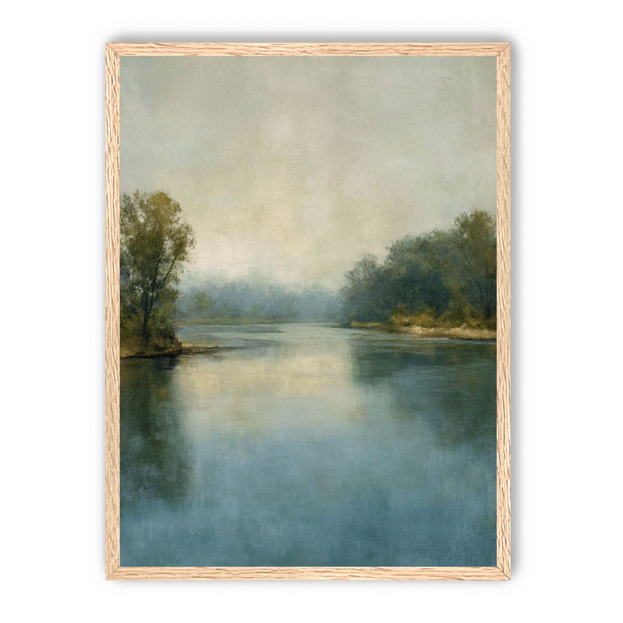 Misty bend in the river