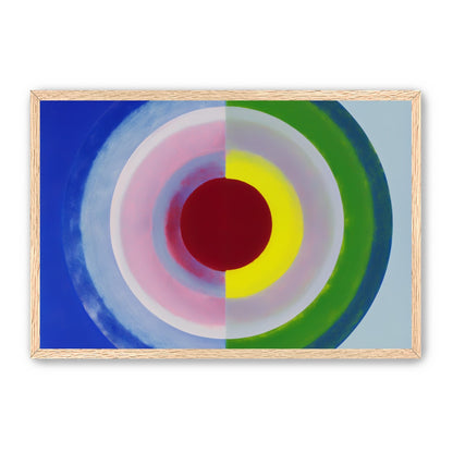 Blue and green split circle