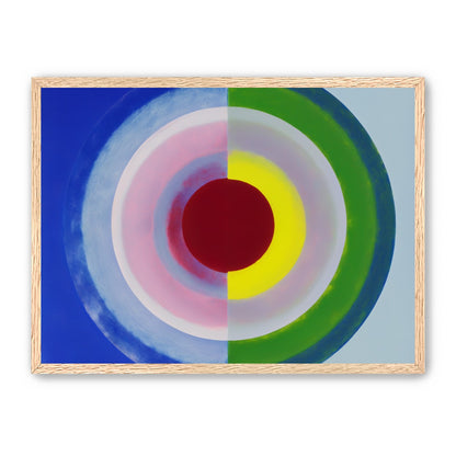 Blue and green split circle