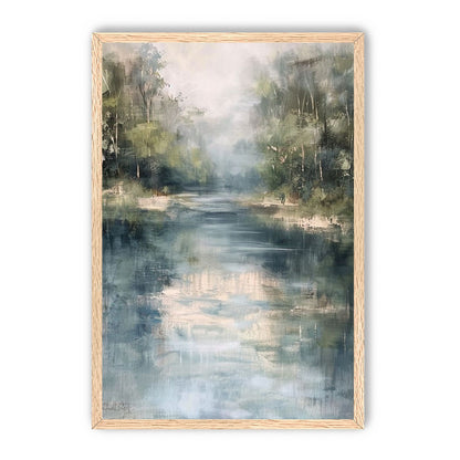 Pale sky in blue water