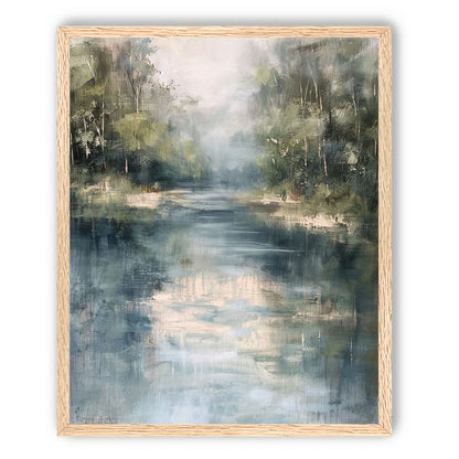 Pale sky in blue water