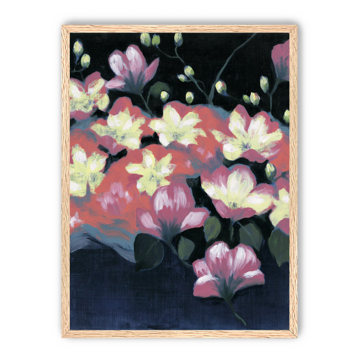 Flowers waking in the dark