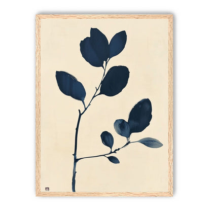 Ink leaves on bare stem