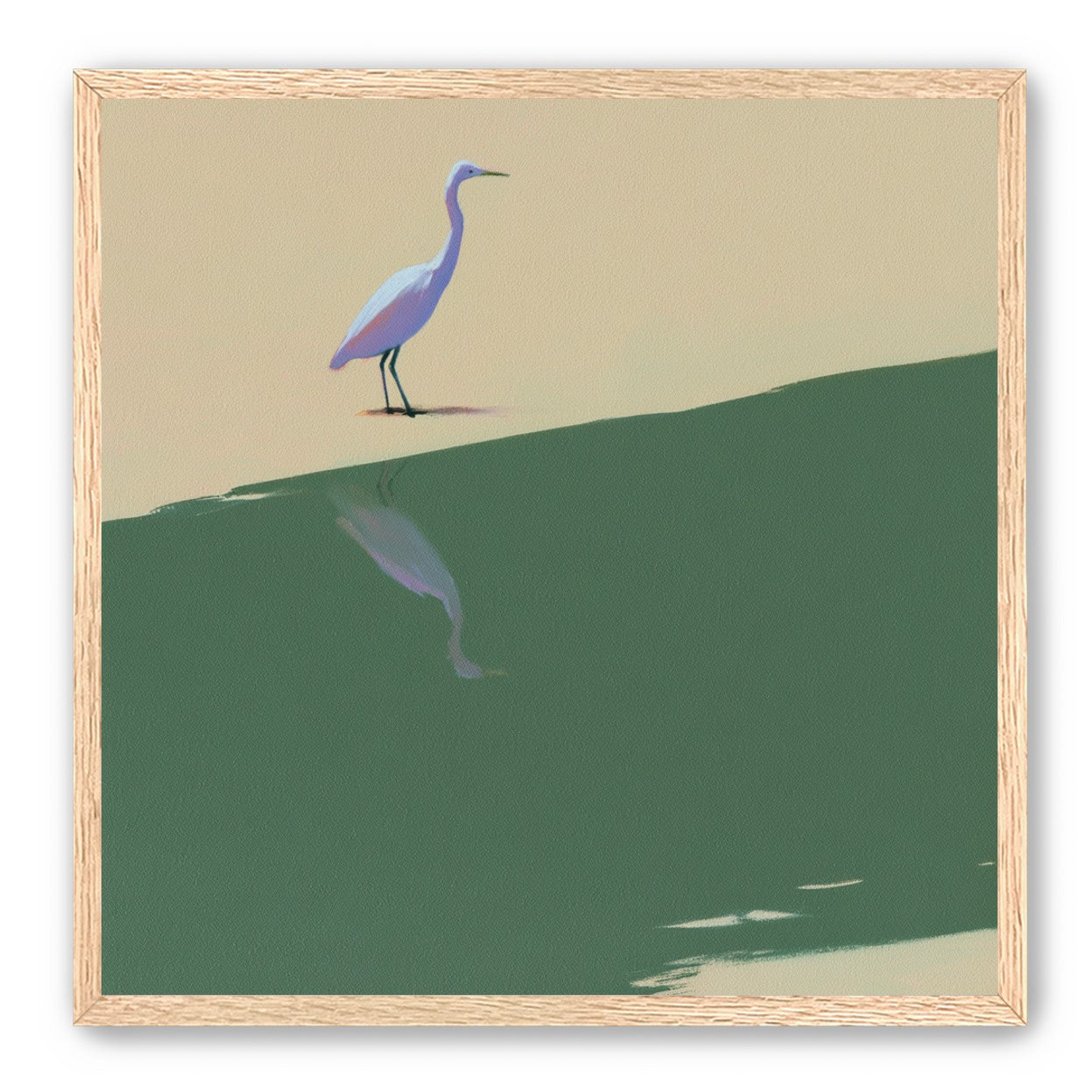 Where the egret doubles
