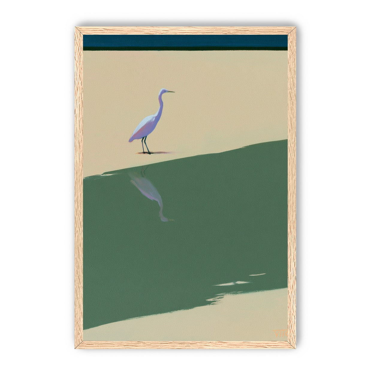 Where the egret doubles