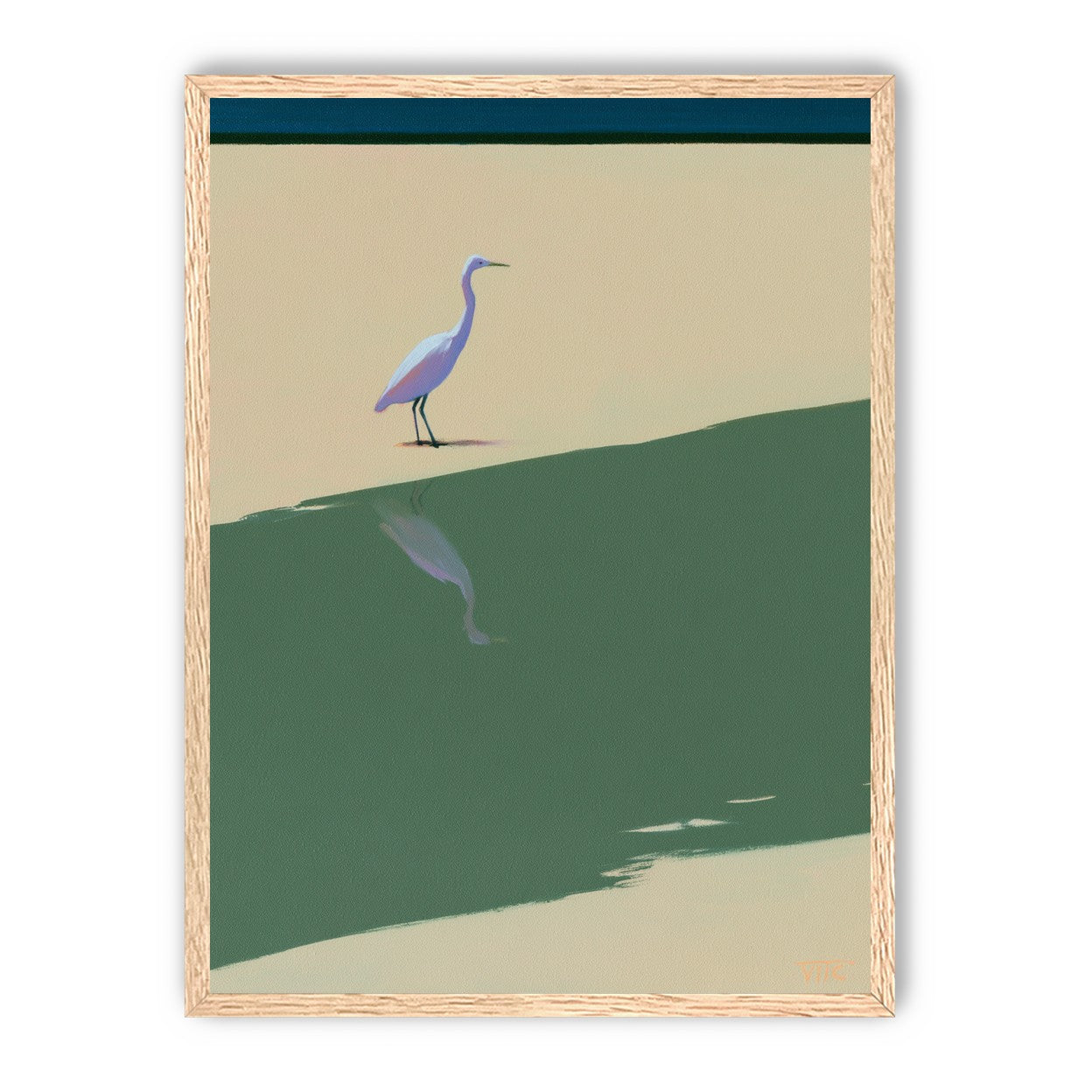 Where the egret doubles