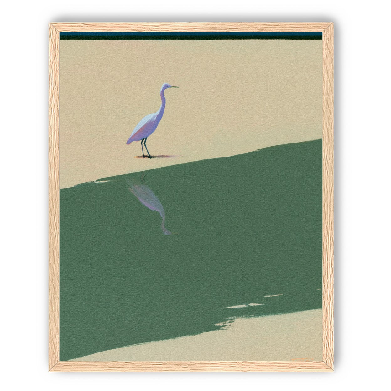 Where the egret doubles