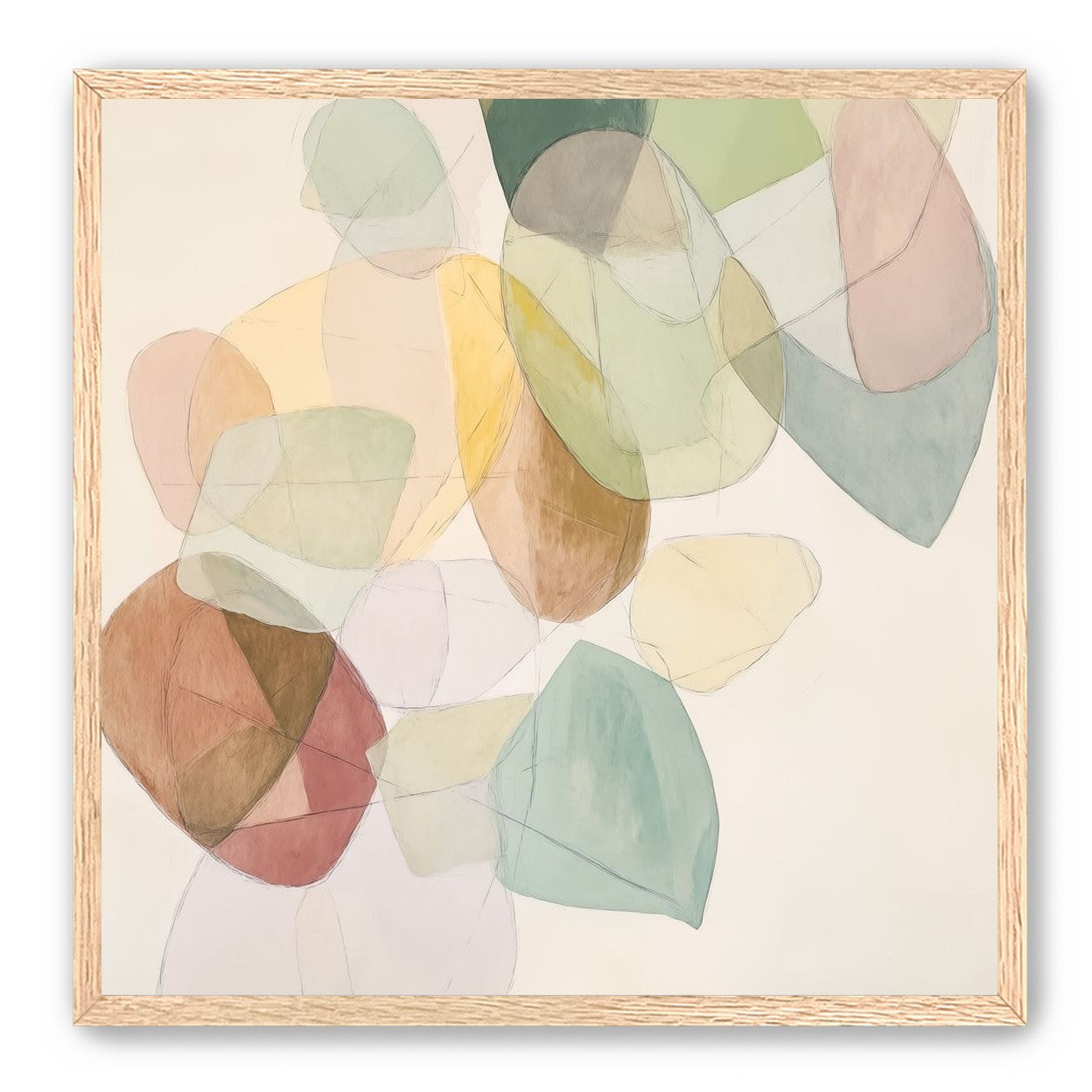 Layered Forms on Paper 