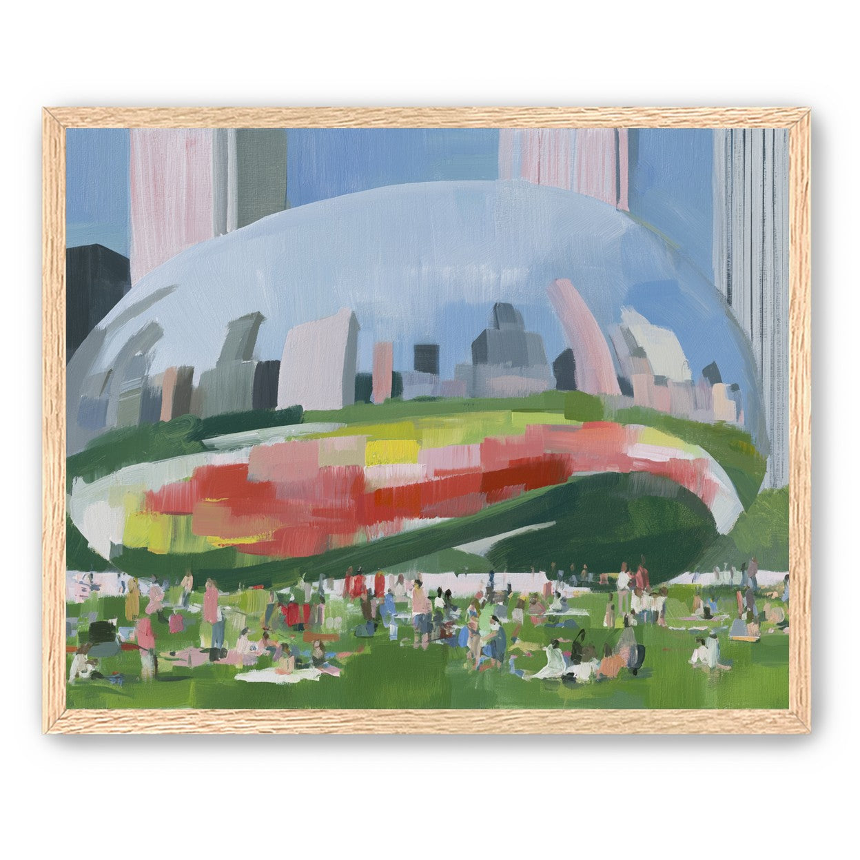 Picnic under the mirrored dome