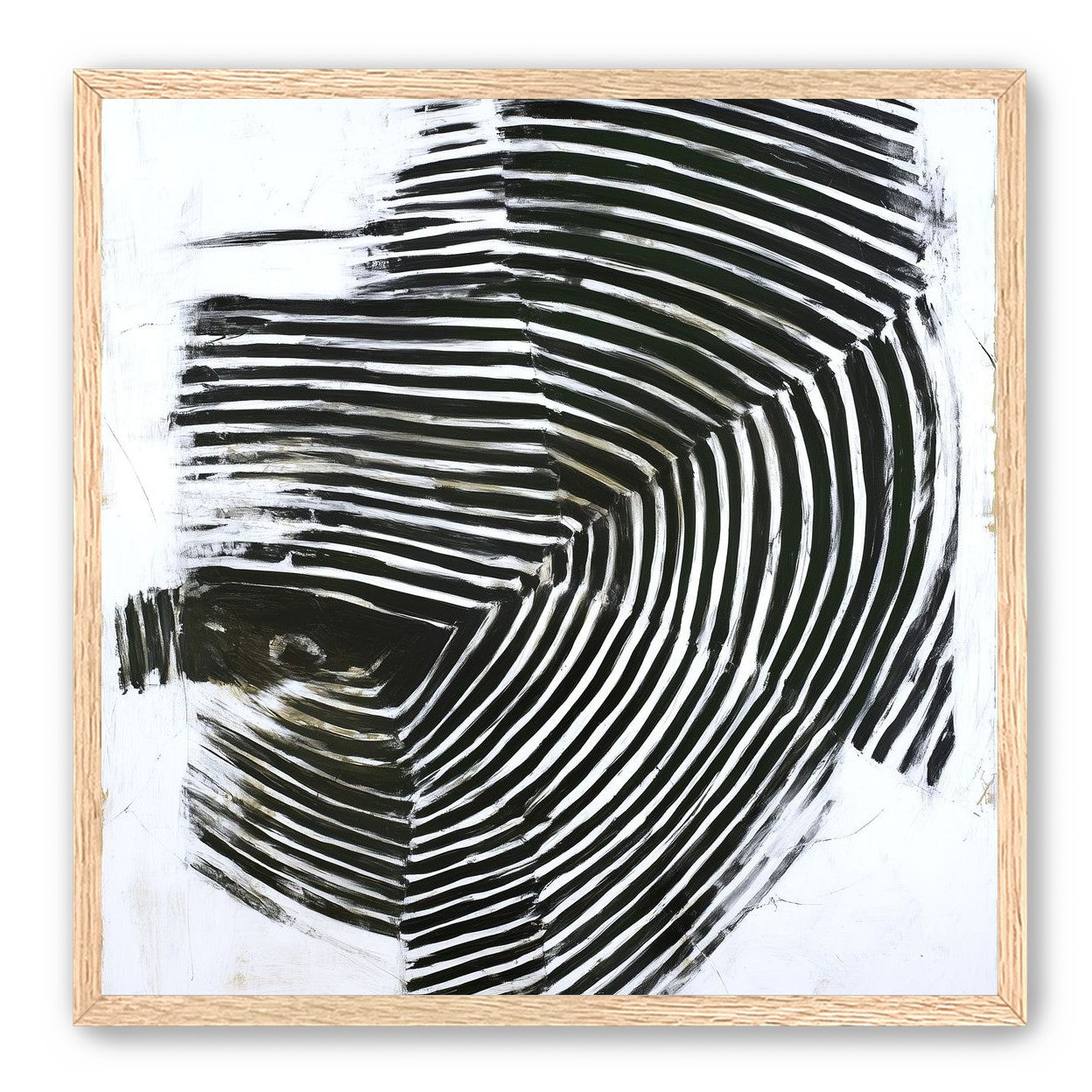 Black bands in white scrape