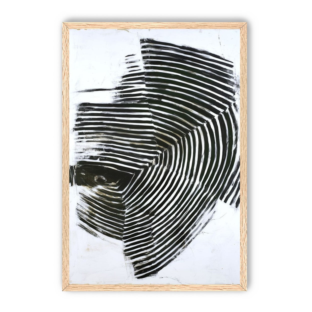 Black bands in white scrape