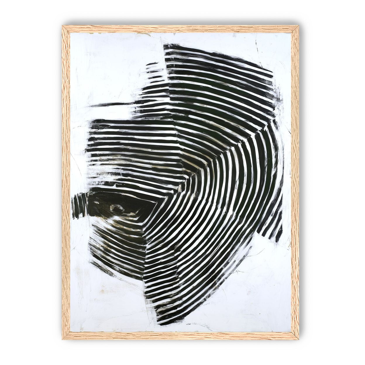 Black bands in white scrape