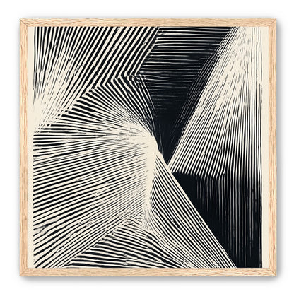 Where the lines break inward