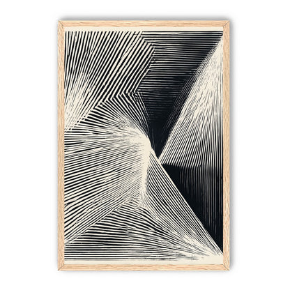 Where the lines break inward