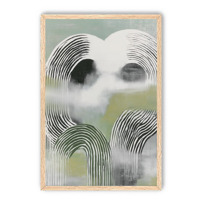 Black arcs in green haze