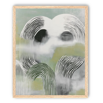 Black arcs in green haze