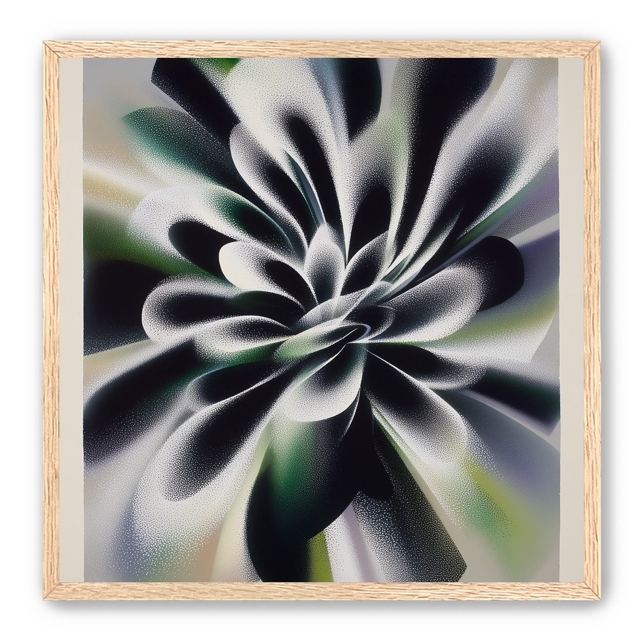 Speckled bloom in motion