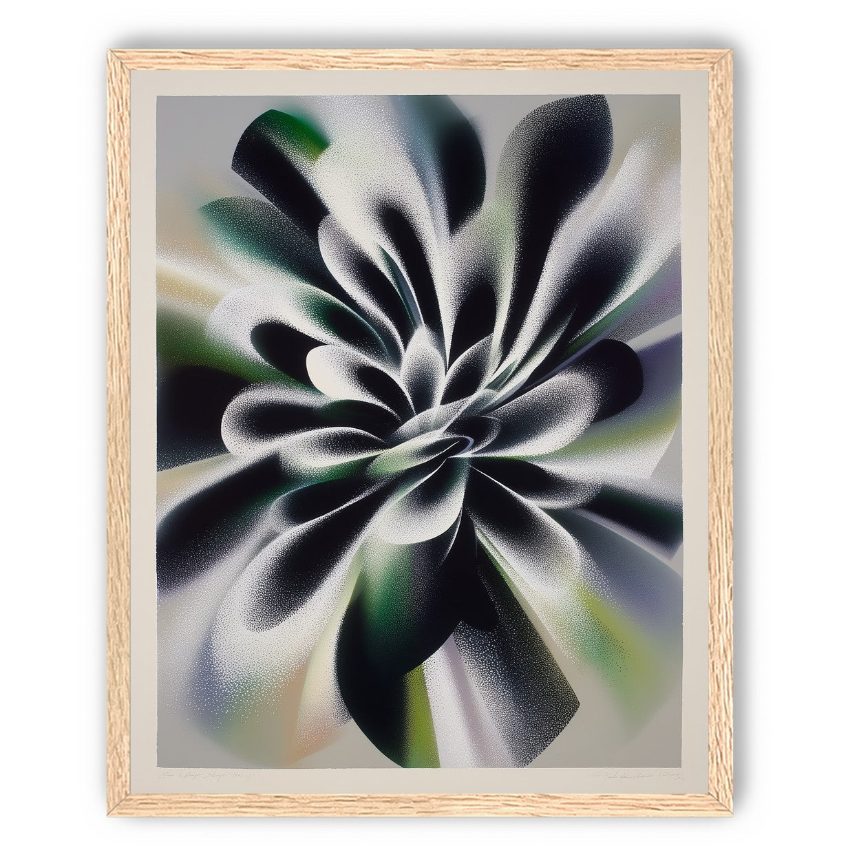 Speckled bloom in motion