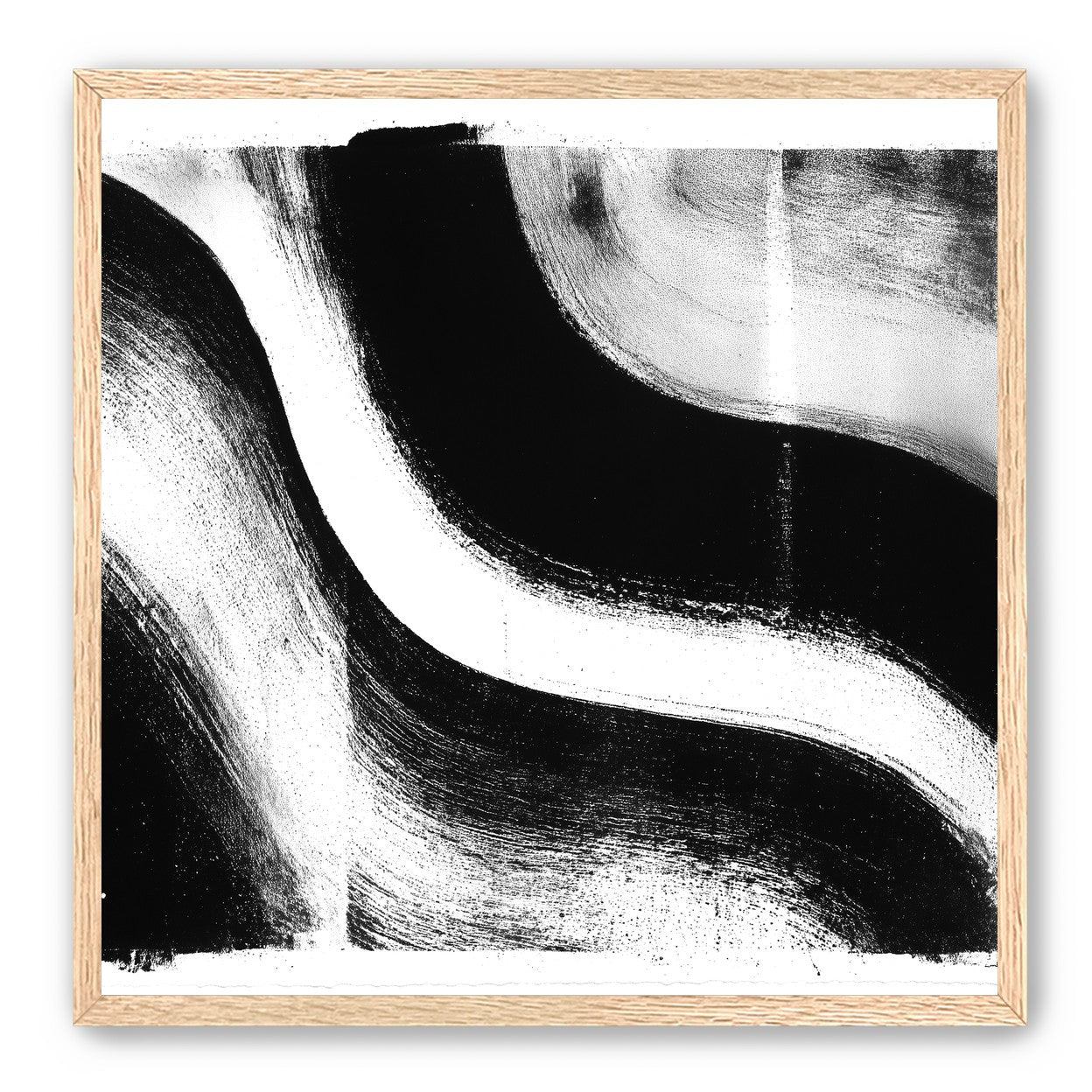 White cut through black