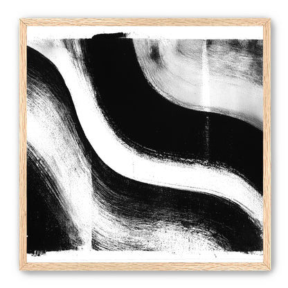 White cut through black